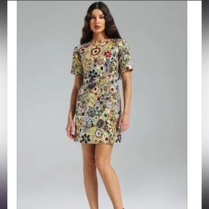 Ruth rhinestone mini dress